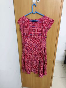 Red Printed Kurti