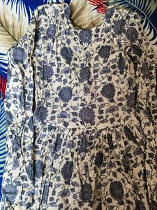 Floral Print Peplum Blouse