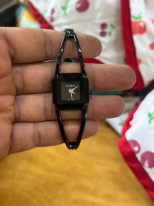 Gucci Black Square Dial Watch