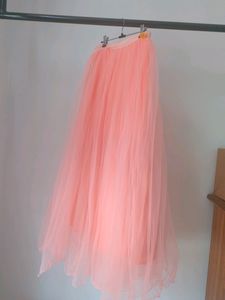 Heavy Tulle Peach Skirt