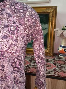 Boho Floral Print Tiered Kurta