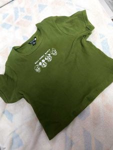 Cute Mickey Mouse Graphic fitted top