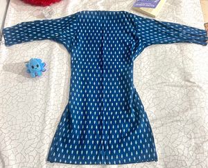 Blue Printed Kurta