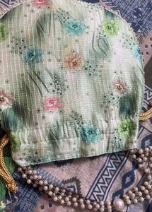 Floral Potli Bag with Pearl Details