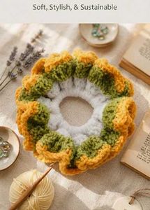 Handmade Crochet Scrunchie