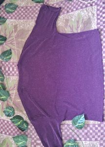 Purple Top with Dragonfly Embellishment