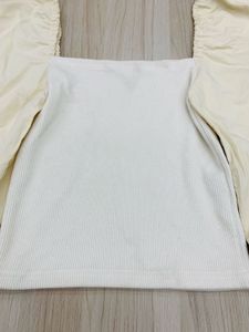 Chic Cream Puff Sleeve Top