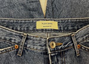 Wide Leg Blue Denim Jeans