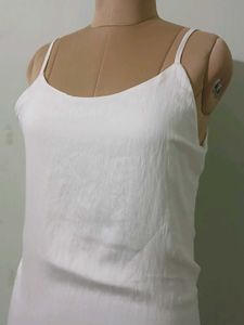 Elegant White Slip Dress