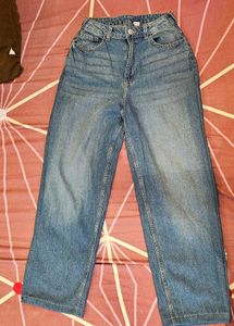 H&amp;M wide leg jeans