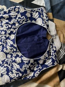 Elegant Navy Embroidered Lehenga Skirt