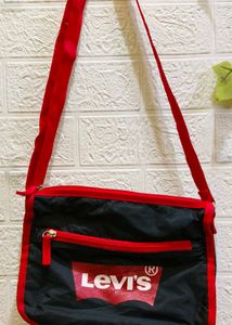 Levi's Black & Red Crossbody Bag