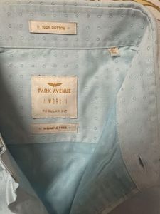 Men's Light Blue Patterned Shirt
