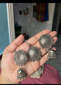 Stunning Oxidized Silver Jewellery Set