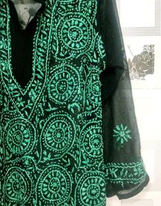 Chikankari Kurta (Black)