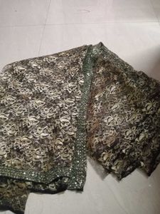 Embroidered Saree with Sequins