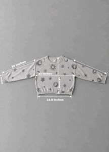 CELESTIAL MOON &amp; SUN PRINT SWEATSHIRT