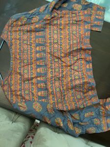 Beautiful Grey Anarkali Kurta with jacket
