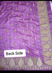 Elegant Pink Embroidered SILK Saree