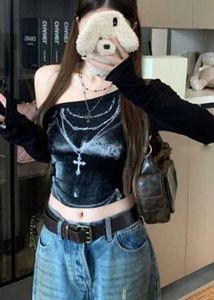 off shoulder y2k top