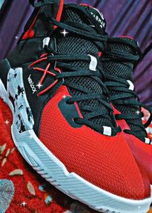 Price Drop 🔥Men's Red &amp; Black Basketball Shoes