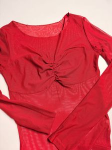Sheer Red Top