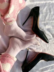 baby pink socks