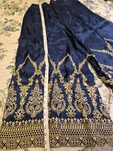 Pure crepe kurta, sharara, dupatta set