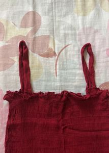 Wine Crop Top