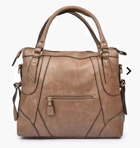 Classic Taupe Shoulder Bag
