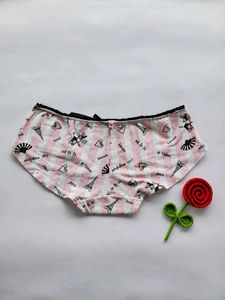 Cute Pink Striped Parisian Briefs