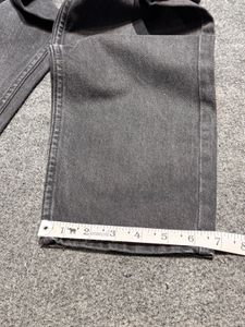 Bershka Men’s Charcoal Grey Denim -Trendy Wide Leg