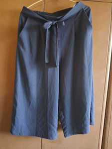 Women's Navy Cold Shoulder Cord Set