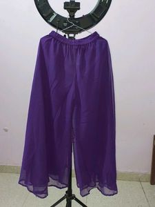 Purple &amp; Gold Embellished Indian Outfit