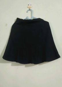 Black Flared Skirt
