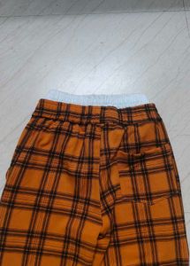 Checkered Wide Leg Pants