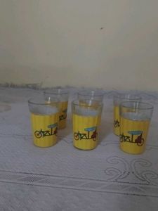 Vintage Yellow Rickshaw Shot Glasses (Set of 2)