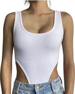 White Cut-out Bodysuit