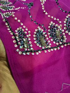 y2k hand work heavy saree...