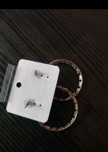 Sparkling Hoop Earrings