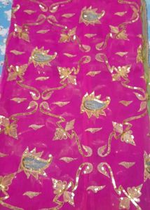 Rani-green Colour Lahenga &amp; Dupatta Without Blouse