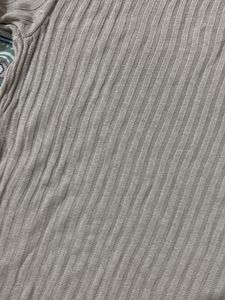 Ribbed Knit T-Shirt