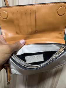 Zara Crossbody Flap Closure Wallet Bag