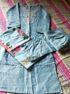 Elegant Blue Kurta Set🩵