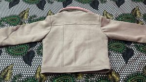 Girl's Stylish Pink Trim Jacket