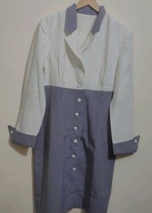Lavender Color Button Down Dress For 36 Bust