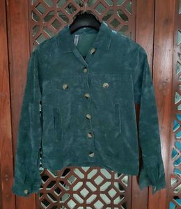 Vintage Green Corduroy Shirt