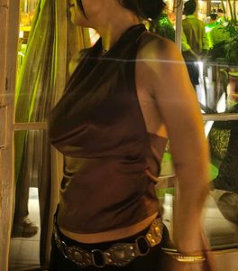 Satin Halter Neck Top