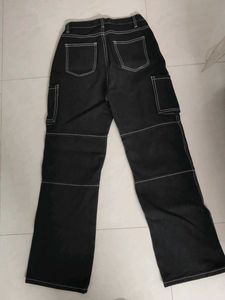 Black Cargo Jeans