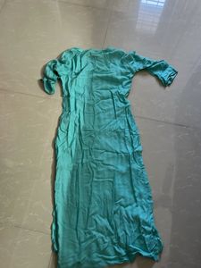 Teal Ethnic Kurta Dress